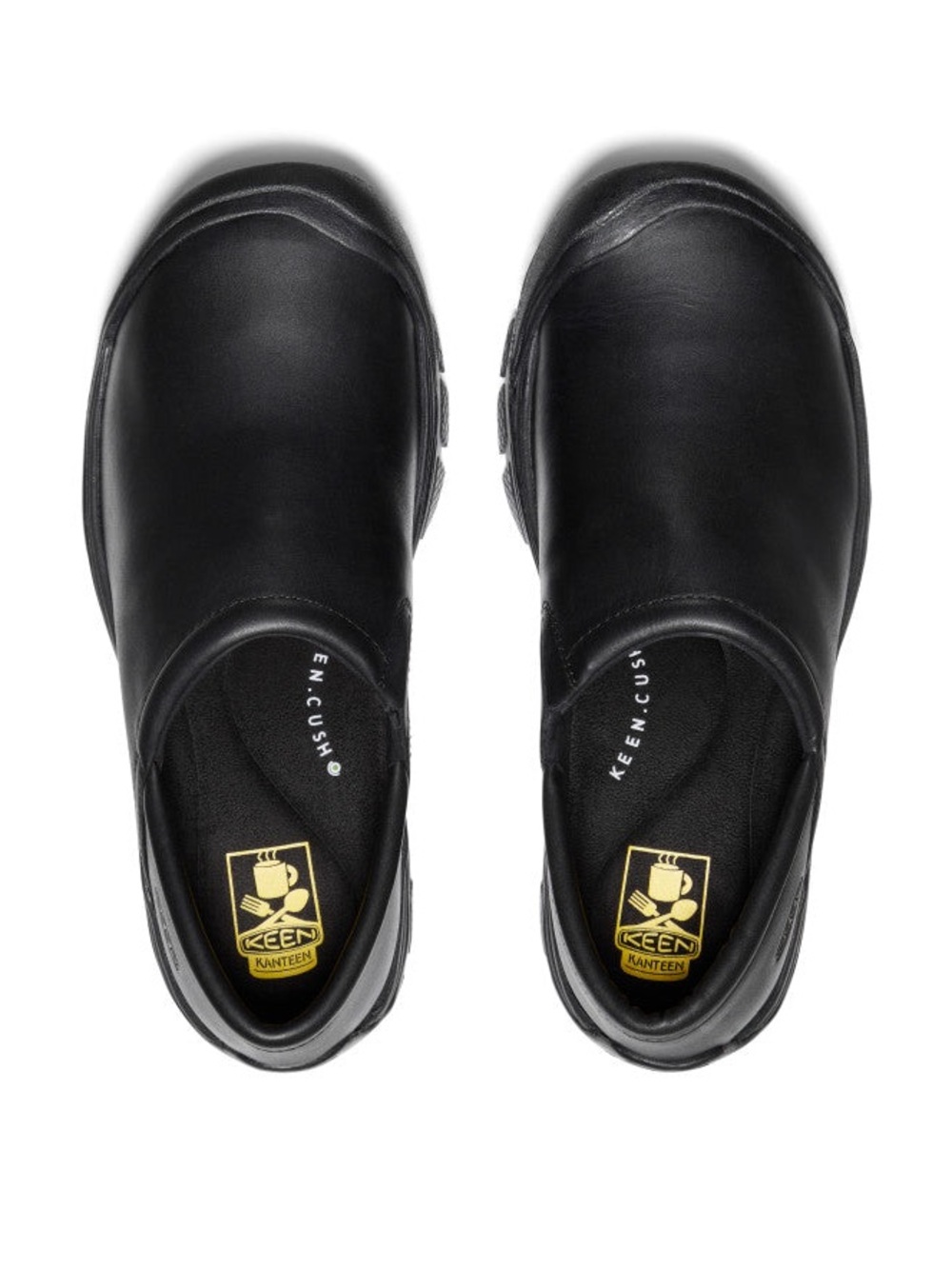 KEEN Men's Black Slip-On Slip Resistant Work Shoes